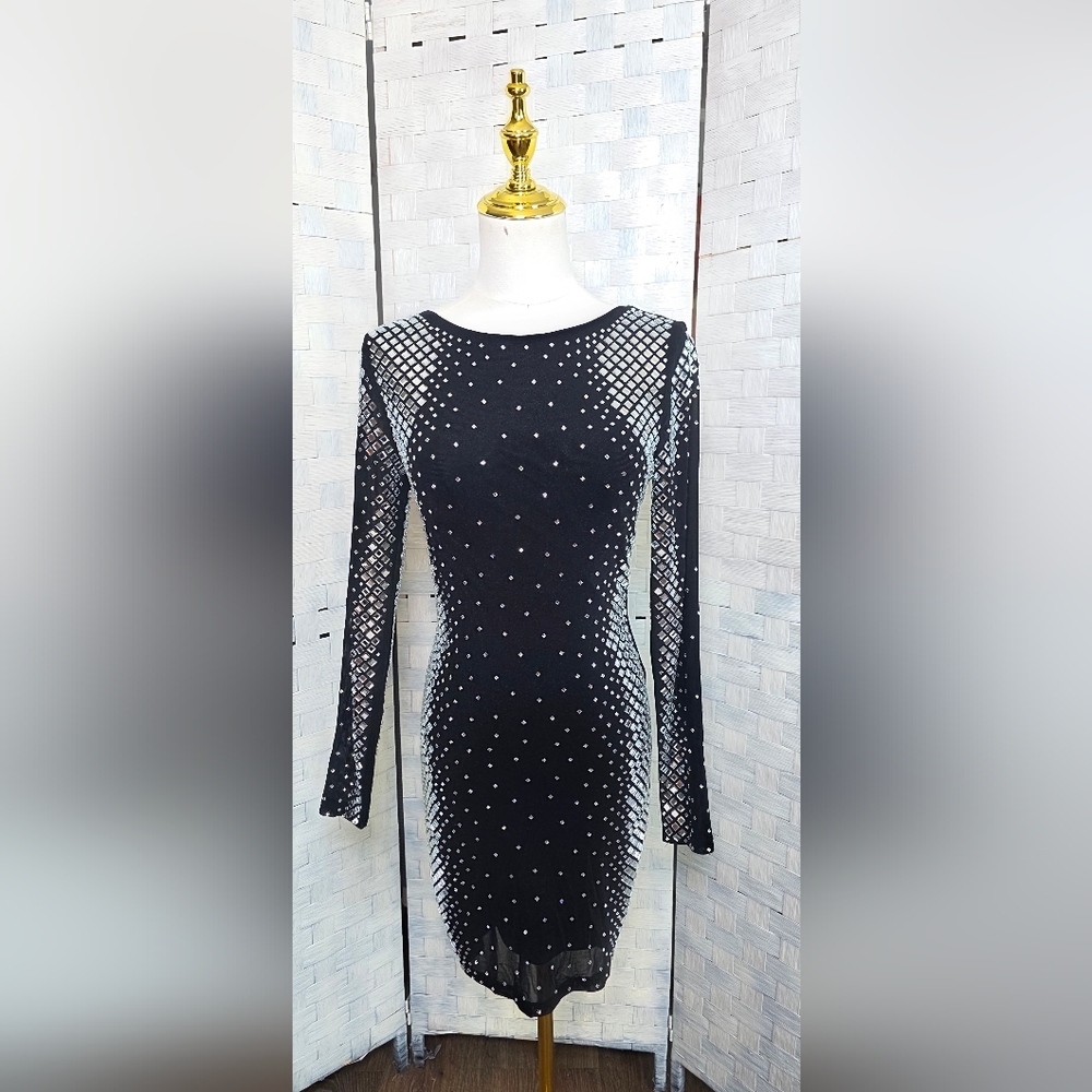 Symphony Black Mini Dress - Picture 5 of 11